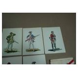 Vintage Soldiers of the American Revolution Post Cards Vintage Soldiers of the American Revolution Post Cards