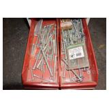 Storage Cabinet with Assorted Hardware Storage Cabinet with Assorted Hardware