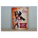 Novelty Metal Sign - Miller High Life Novelty Metal Sign - Miller High Life