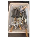 Bucket of hand, donut, tools Bucket of hand, donut, tools