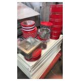 assorted Christmas tins and pails assorted Christmas tins and pails