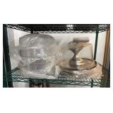 shelf of cake stands shelf of cake stands