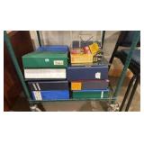 shelf of binders shelf of binders