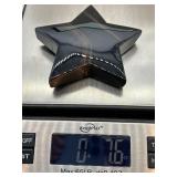 Moon & Star Stone Sculptures - Black Star & Gray Agate Crescent