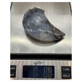 Moon & Star Stone Sculptures - Black Star & Gray Agate Crescent