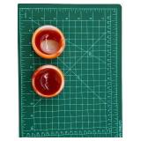 Carnelian Quartz Bowls (Lot of 2)