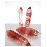 Rose Quartz Crystal Points (Lot of 4)
