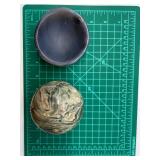 Ocean Jasper Sphere & Stone Base - Hand-Polished Stone Orb
