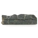 Nephrite Jade Slab - Green Stone Plate with White Veining