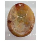 Polished Agate Bowl - Multicolor Banding, Natural Stone Decor