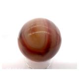 Natural Agate Moon & Star Carvings with Sphere - 4-Piece Set