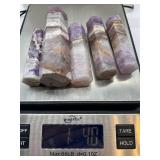 Amethyst Agate Obelisk Points - 5-Piece Display Set & Natural Banding
