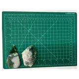 Fluorite Teardrop & Green Fluorite Cluster