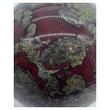 Moss Agate Sphere 2.75 in Diameter - Green & Burgundy - 1 lb 6.7 oz