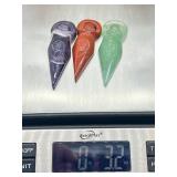 Goddess Carved Stone Pendants - Set of 3