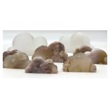 Agate and Selenite Cloud Cabochons - Assorted Colors for Jewelry Making