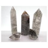 Rutilated Quartz Crystal Points (Lot of 5)