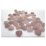 Rose Quartz Hearts - Pink Heart-Shaped Crystals, ~1 cm Each
