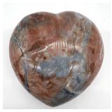 Ocean Jasper Heart Stone - Polished Natural Jasper Display Specimen