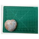 Ocean Jasper Heart Stone - Polished Natural Jasper Display Specimen
