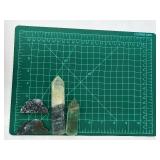 Quartz Crystal Points (2) & Carved Cloud Stones (2)