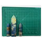 Blue Lace Agate Obelisks (Lot of 3)