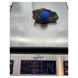 Azurite Malachite Towers Set of 5 & Blue Azurite Sphere on Rock