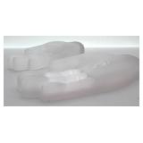 Selenite Carved Stone Hands Pair