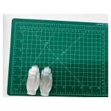 Selenite Carved Stone Hands Pair