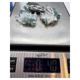 Moss Agate Carved Leaves (Lot of 3)