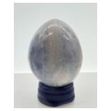 Sphalerite Heart Stones & Egg-Shaped Stone on Stand