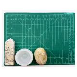 Jasper Tower Point Obelisk & Selenite Bowl & Moonstone or Sunstone Rock