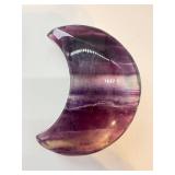 Amethyst Crescent Slice - Natural Purple Banding, 3.5 oz