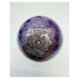 Amethyst Geode Sphere - Polished Purple Crystal Ball