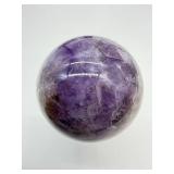 Amethyst Geode Sphere - Polished Purple Crystal Ball