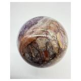 Amethyst Geode Sphere - Polished Purple Crystal Ball