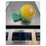 Malachite Heart-Shaped Stone - Polished Green Banding