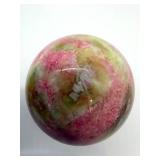 Rhodonite Sphere - Pink & Green Marble Pattern Gemstone Ball