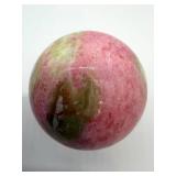 Rhodonite Sphere - Pink & Green Marble Pattern Gemstone Ball