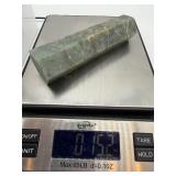 Labradorite Obelisk Crystal Towers - 3-Piece Set, Dark Gray with Blue Flash