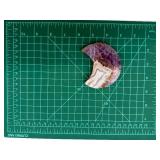 Amethyst Geode Crescent Slice & Display Stone - Natural Purple Amethyst Crystal