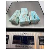 Blue Amazonite Crystal Towers - 3-Piece Display Set