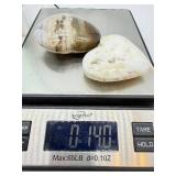 Ocean Jasper Heart Stones - 2 Pcs