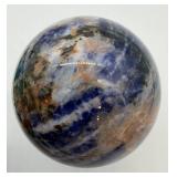 Blue Sodalite Sphere - Polished Natural Stone Desk Decor