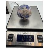 Blue Sodalite Sphere - Polished Natural Stone Desk Decor