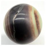 Purple Robe Jade Sphere - Driftwood Stand