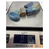 Lapis Lazuli Blocks & Blue Heart-Shaped Stone (Lot of 5)