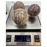 Ocean Jasper Spheres Orbicular Polished Balls (Lot of 3)