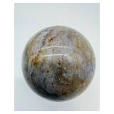 Polished Jasper Sphere - Decorative Stone Ball, Multi-Color Veining