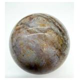 Polished Jasper Sphere - Decorative Stone Ball, Multi-Color Veining